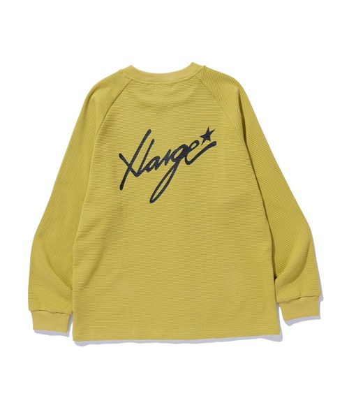 XLARGE(エクストララージ)の「WAFFLE RAGLAN TOP(Tシャツ/カットソー・メンズ・カモフラージュ/マスタード/ブラック・S/M/L/XL)」の21枚目の写真