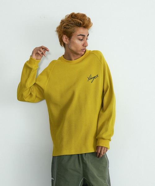 XLARGE(エクストララージ)の「WAFFLE RAGLAN TOP(Tシャツ/カットソー・メンズ・カモフラージュ/マスタード/ブラック・S/M/L/XL)」の12枚目の写真