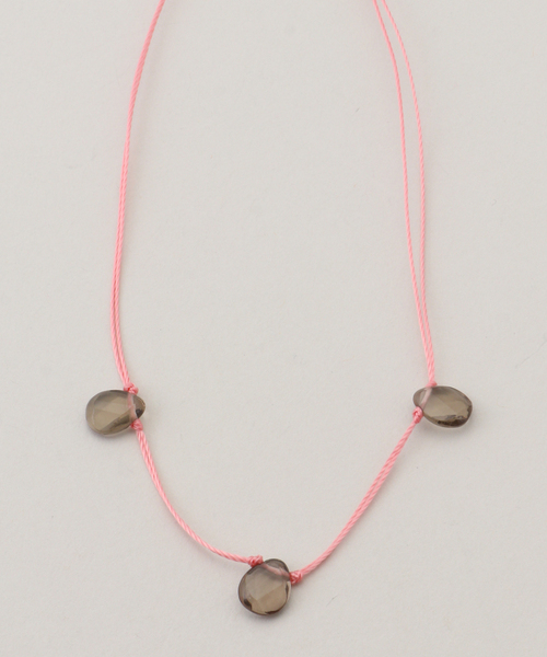 La TOTALITE(ラトータリテ)の「STEEN / スティン Code*Stone Necklace(ネックレス・レディース・ピンク・FREE)」の1枚目の写真