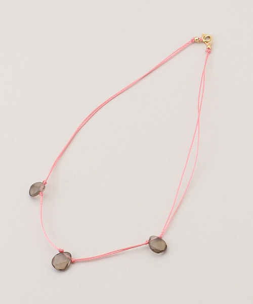 La TOTALITE(ラトータリテ)の「STEEN / スティン Code*Stone Necklace(ネックレス・レディース・ピンク・FREE)」の2枚目の写真