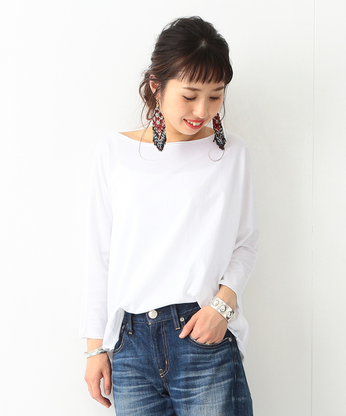 Ray BEAMS(レイビームス)の「Ray BEAMS LOS ANGELES / ドルマンスリーブ Tシャツ(Tシャツ/カットソー・レディース・ホワイト/チャコールグレー/ネイビー・ONE SIZE)」の4枚目の写真