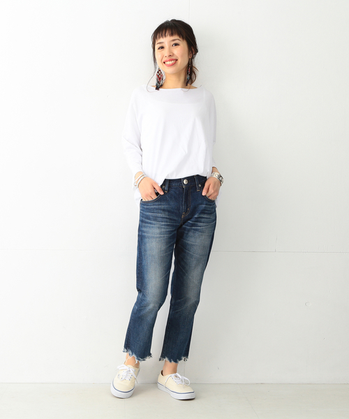 Ray BEAMS(レイビームス)の「Ray BEAMS LOS ANGELES / ドルマンスリーブ Tシャツ(Tシャツ/カットソー・レディース・ホワイト/チャコールグレー/ネイビー・ONE SIZE)」の9枚目の写真