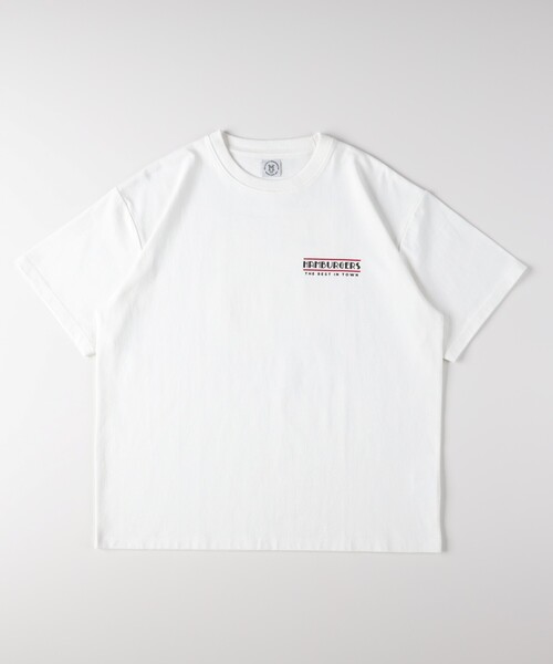 Right-on（ライトオン）の「フードプリントTシャツ（Tシャツ/カットソー・メンズ・ブラック系/ベージュ系その他3/ホワイト系1・05/03/04/06）」の5枚目の写真