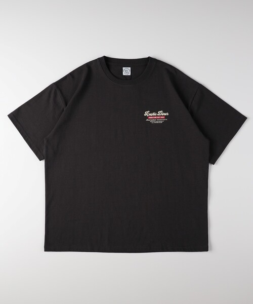 Right-on（ライトオン）の「フードプリントTシャツ（Tシャツ/カットソー・メンズ・ブラック系/ベージュ系その他3/ホワイト系1・05/03/04/06）」の9枚目の写真