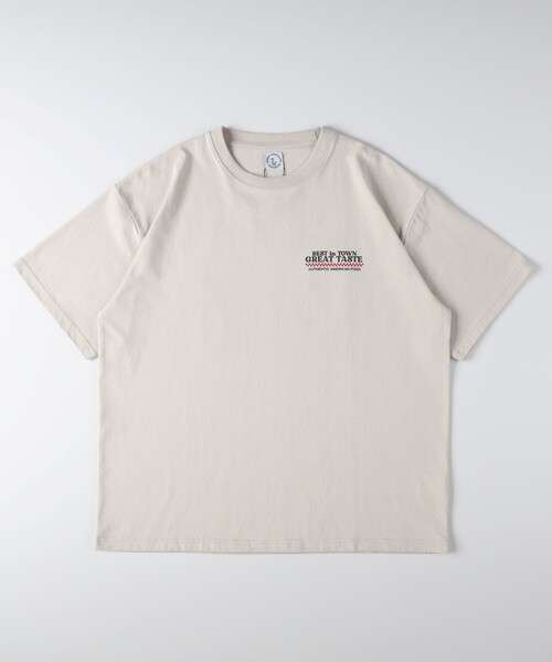 Right-on（ライトオン）の「フードプリントTシャツ（Tシャツ/カットソー・メンズ・ブラック系/ベージュ系その他3/ホワイト系1・05/03/04/06）」の13枚目の写真