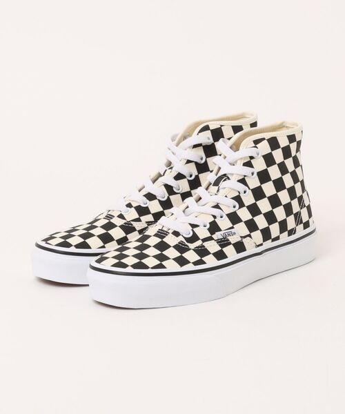 VANS(バンズ)の「VANS ヴァンズ AUTHENTIC HI 2.0 オーセンティック ハイ 2.0 VN000E8HBMW CHK BK/TRUE WHT(スニーカー・メンズ・マルチ・9h/9/8h/12/8/7h/7/6h/6/5h/11/10h/10/5)」の1枚目の写真