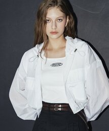 Kiko Crop Wind Jacket [White]