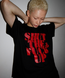 SCALLYWAG | LIPS クロップTシャツ[ブラック](Tシャツ/カットソー)
