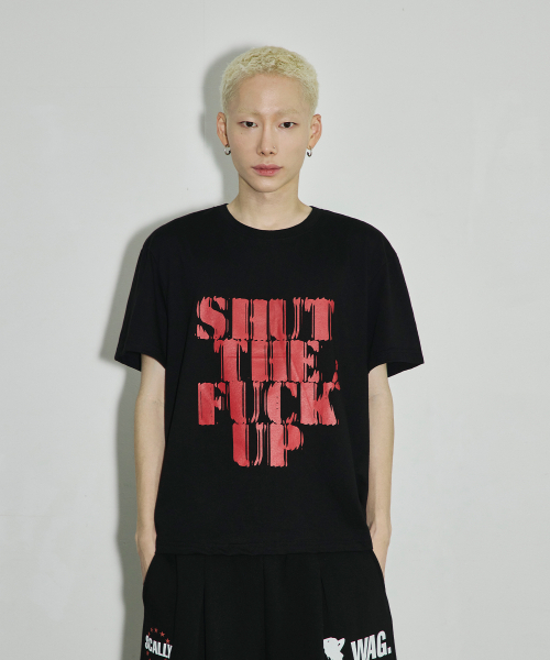 SCALLYWAG（スカリーワグ）の「LIPS クロップTシャツ[ブラック]（Tシャツ/カットソー・レディース・その他・MEDIUM/LARGE/SMALL）」の2枚目の写真