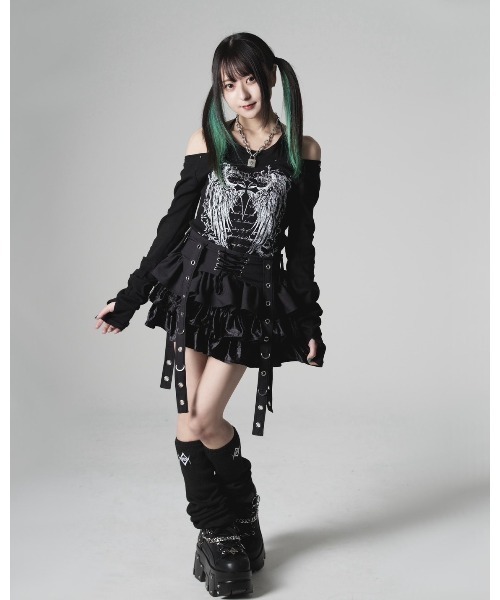 REFLEM(レフレム)の「『REFLEM/レフレム』キャミレイヤードL/S TEE/ロングスリーブカットソー(Tシャツ/カットソー・レディース・ホワイト/グレー/ブラック・FREE)」の21枚目の写真