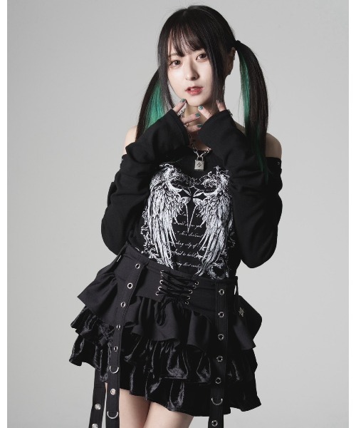 REFLEM(レフレム)の「『REFLEM/レフレム』キャミレイヤードL/S TEE/ロングスリーブカットソー(Tシャツ/カットソー・レディース・ホワイト/グレー/ブラック・FREE)」の20枚目の写真