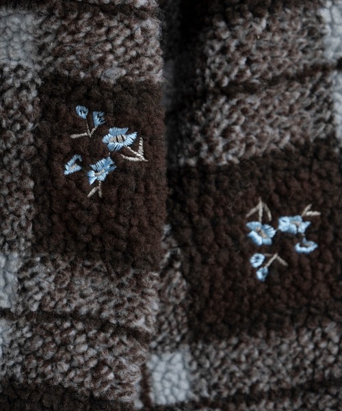 MAISON SPECIAL(メゾンスペシャル)の「【2026Autumn PRE-ORDER】Flower Embroidery Boa Blouson/フラワーエンブロイダリーボアブルゾン(ブルゾン・レディース・ブラウン・FREE)」の16枚目の写真