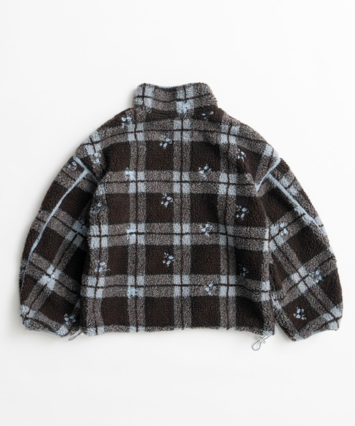 MAISON SPECIAL(メゾンスペシャル)の「【2026Autumn PRE-ORDER】Flower Embroidery Boa Blouson/フラワーエンブロイダリーボアブルゾン(ブルゾン・レディース・ブラウン・FREE)」の18枚目の写真