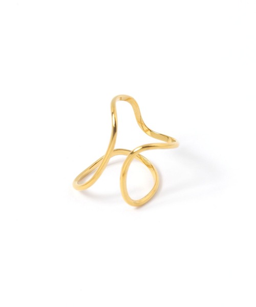 studio CLIP(スタディオクリップ)の「【daily CLIP】ステンレス ドレープカフリング(リング・レディース・その他1/その他2・FREE)」の1枚目の写真