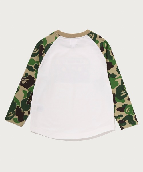 A BATHING APE（アベイシングエイプ）の「ABC CAMO CASSETTE TAPE RAGLAN LS TEE（Tシャツ/カットソー・キッズ・ピンク/グリーン/ブルー・100/140）」の4枚目の写真