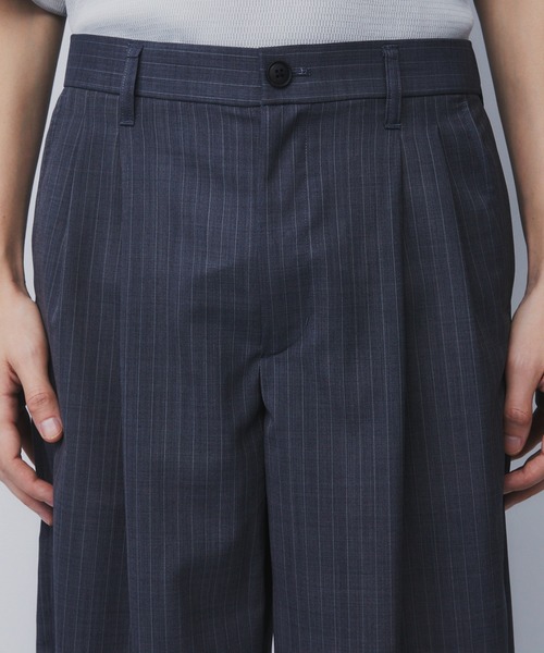 UNITED TOKYO(ユナイテッドトウキョウ)の「【限定先行予約】AIR WOOL ストライプバレルスラックス |夏服/通気性/防臭/速乾/防シワ(スラックス・メンズ・ダークネイビー/グレー・1/2/3)」の15枚目の写真