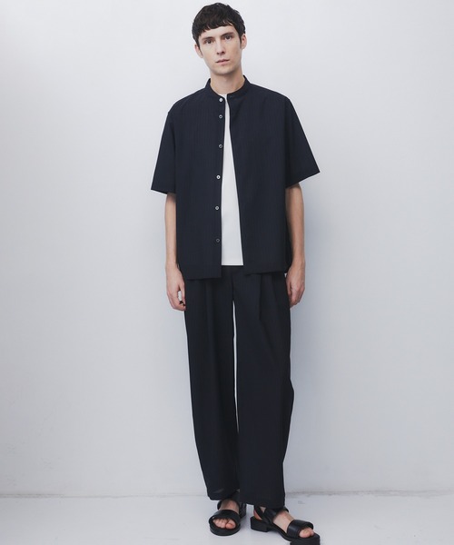 UNITED TOKYO(ユナイテッドトウキョウ)の「【限定先行予約】AIR WOOL ストライプバレルスラックス |夏服/通気性/防臭/速乾/防シワ(スラックス・メンズ・ダークネイビー/グレー・1/2/3)」の5枚目の写真