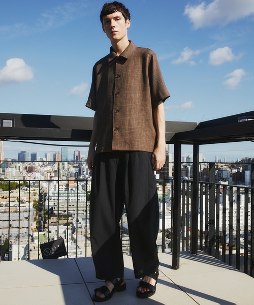 UNITED TOKYO(ユナイテッドトウキョウ)の「【限定先行予約】AIR WOOL ストライプバレルスラックス |夏服/通気性/防臭/速乾/防シワ(スラックス・メンズ・ダークネイビー/グレー・1/2/3)」の10枚目の写真