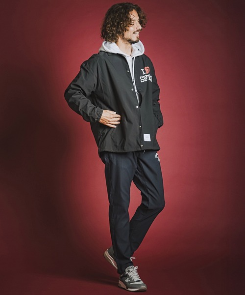 seventy seven(セブンティセブン)の「mj11763- recycle polyester coach jacket コーチジャケット(7726W290)(ブルゾン・メンズ・ブラック/ベージュ/ネイビー・M/L/XL)」の7枚目の写真