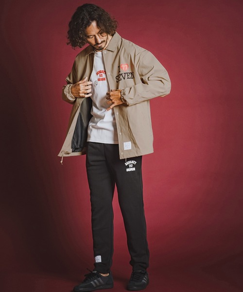 seventy seven(セブンティセブン)の「mj11763- recycle polyester coach jacket コーチジャケット(7726W290)(ブルゾン・メンズ・ブラック/ベージュ/ネイビー・M/L/XL)」の15枚目の写真
