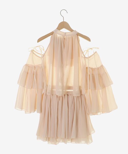 MAJESTIC LEGON(マジェスティックレゴン)の「ローズモチーフシアーフリルセットアップ(ワンピース・レディース・ピンク/アイボリー/ブラック・MEDIUM)」の20枚目の写真
