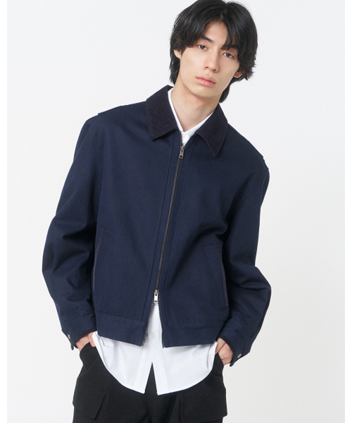 MISEKISEOUL MEN(ミセキソウルメンズ)の「Side strap work jacket DARK NAVY(ブルゾン・メンズ・その他・2/3)」の1枚目の写真