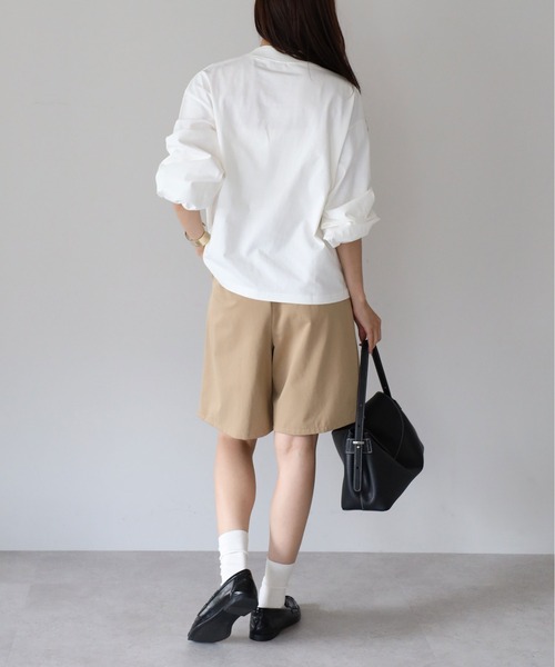 Fizz（フィズ）の「モックネック　ボリュームスリーブロンT（Tシャツ/カットソー・レディース・ホワイト/ブラック/ホワイト×ブラック・M）」の13枚目の写真