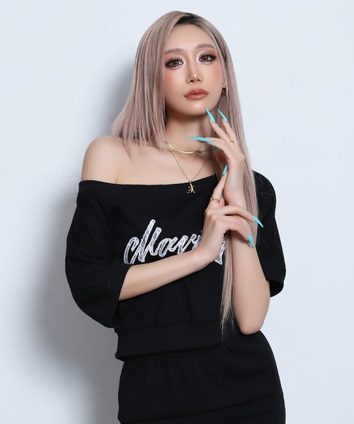 BLACKQUEEN（ブラッククイーン）の「【BLACKQUEEN】バックリボンロゴセットアップ（セットアップ・レディース・グレー/ブラック・M）」の10枚目の写真
