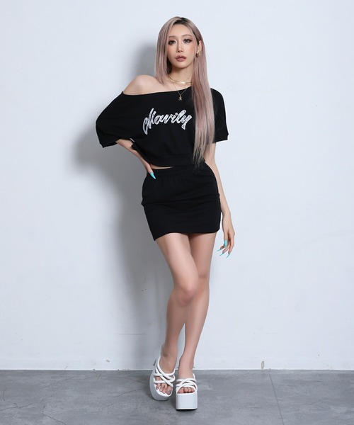 BLACKQUEEN（ブラッククイーン）の「【BLACKQUEEN】バックリボンロゴセットアップ（セットアップ・レディース・グレー/ブラック・M）」の13枚目の写真