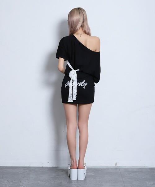 BLACKQUEEN（ブラッククイーン）の「【BLACKQUEEN】バックリボンロゴセットアップ（セットアップ・レディース・グレー/ブラック・M）」の15枚目の写真