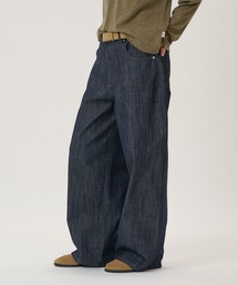 WIDE SLUB TAPERED DENIM PANTS/ワイド スラブ テーパード デニム パンツ