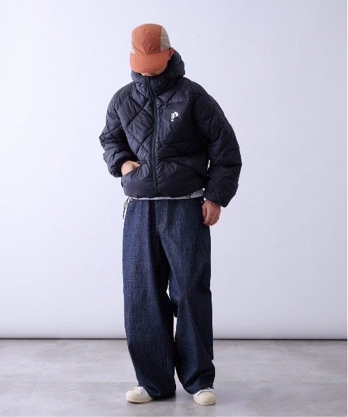 Perushu(ペルーシュ)の「WIDE SLUB TAPERED DENIM PANTS/ワイド スラブ テーパード デニム パンツ(その他パンツ・メンズ・インディゴブルー/ライトインディゴブルー・MEDIUM/LARGE/SMALL)」の7枚目の写真
