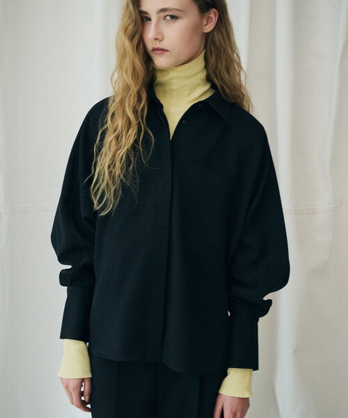 uncrave(アンクレイヴ)の「ヴィンテージリブ ハイネックトップス(Tシャツ/カットソー・レディース・ダークブラウン系/ホワイト系/ブラック系・F)」の15枚目の写真
