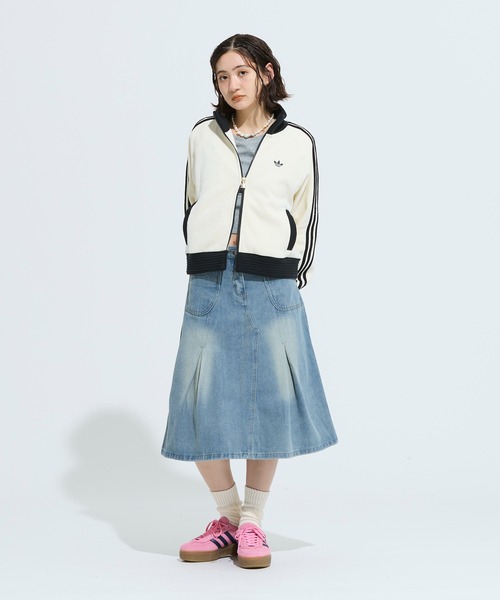 adidas（アディダス）の「カラー ジャケット / トラックジャケット / アディダスオリジナルス adidas Originals（ブルゾン・レディース・ホワイト・SMALL/MEDIUM/LARGE/X-LARGE/XX-LARGE/X-SMALL/3XL）」の8枚目の写真