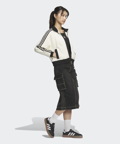 adidas（アディダス）の「カラー ジャケット / トラックジャケット / アディダスオリジナルス adidas Originals（ブルゾン・レディース・ホワイト・SMALL/MEDIUM/LARGE/X-LARGE/XX-LARGE/X-SMALL/3XL）」の2枚目の写真
