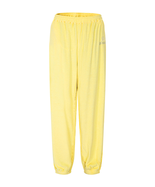 PLEASENOFOLLOW(プリーズノーフォロー)の「Weenie Terry Jogger Pants (Yellow)(スウェットパンツ・レディース・その他・FREE)」の2枚目の写真