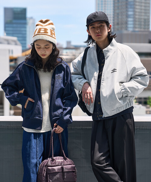 FREAK'S STORE（フリークスストア）の「UMBRO × FREAK'S STORE/アンブロ 別注 DENIM Track Jacket 10oz/デニム トラックジャケット（その他アウター・レディース・ネイビー/ブラック・ﾌﾘ-）」の7枚目の写真