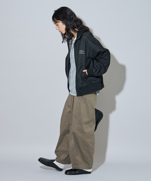 FREAK'S STORE（フリークスストア）の「UMBRO × FREAK'S STORE/アンブロ 別注 DENIM Track Jacket 10oz/デニム トラックジャケット（その他アウター・レディース・ネイビー/ブラック・ﾌﾘ-）」の18枚目の写真
