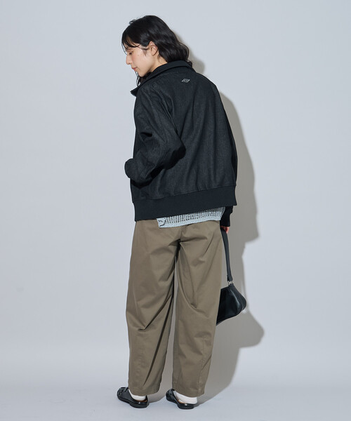FREAK'S STORE（フリークスストア）の「UMBRO × FREAK'S STORE/アンブロ 別注 DENIM Track Jacket 10oz/デニム トラックジャケット（その他アウター・レディース・ネイビー/ブラック・ﾌﾘ-）」の20枚目の写真