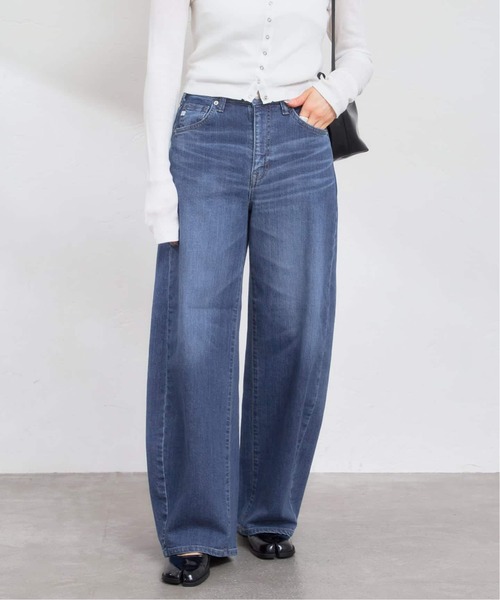 U by SPICK&SPAN(ユーバイスピックアンドスパン)の「《 追加 / 新色 》SOMETHING / サムシング HANA CURVE TAPERED(デニムパンツ・レディース・ブラック/ブルー・SMALL/MEDIUM/LARGE)」の2枚目の写真