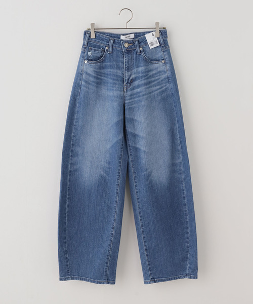 U by SPICK&SPAN(ユーバイスピックアンドスパン)の「《 追加 / 新色 》SOMETHING / サムシング HANA CURVE TAPERED(デニムパンツ・レディース・ブラック/ブルー・SMALL/MEDIUM/LARGE)」の12枚目の写真