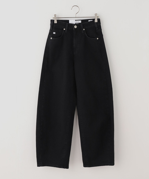 U by SPICK&SPAN(ユーバイスピックアンドスパン)の「《 追加 / 新色 》SOMETHING / サムシング HANA CURVE TAPERED(デニムパンツ・レディース・ブラック/ブルー・SMALL/MEDIUM/LARGE)」の22枚目の写真