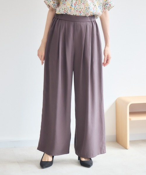 KATHARINE ROSS(キャサリンロス)の「セル・フローパンツ(その他パンツ・レディース・ダークブラウン/ブラック・FREE)」の1枚目の写真