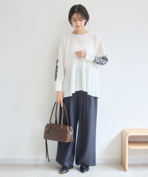 KATHARINE ROSS(キャサリンロス)の「セル・フローパンツ(その他パンツ・レディース・ダークブラウン/ブラック・FREE)」の9枚目の写真