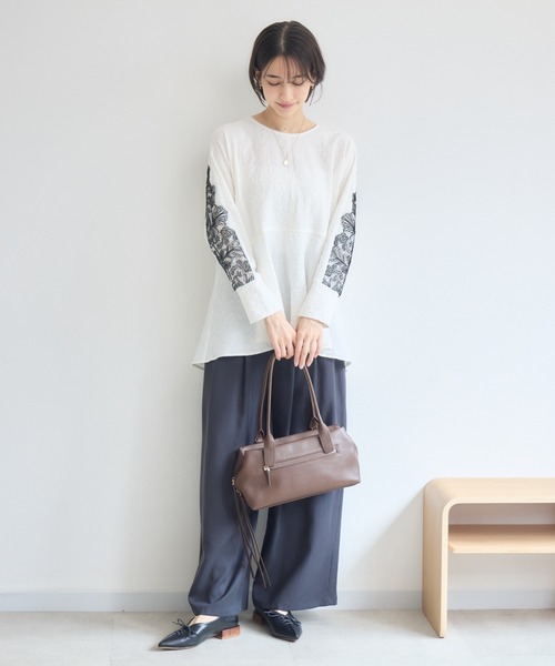 KATHARINE ROSS(キャサリンロス)の「セル・フローパンツ(その他パンツ・レディース・ダークブラウン/ブラック・FREE)」の10枚目の写真