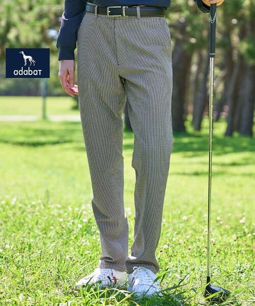 adabat(アダバット)の「【ADABAT NAVY】ピンチェックテーパードパンツ(その他パンツ・メンズ・グレー系1/ホワイト系4・46/48/50/52)」の1枚目の写真