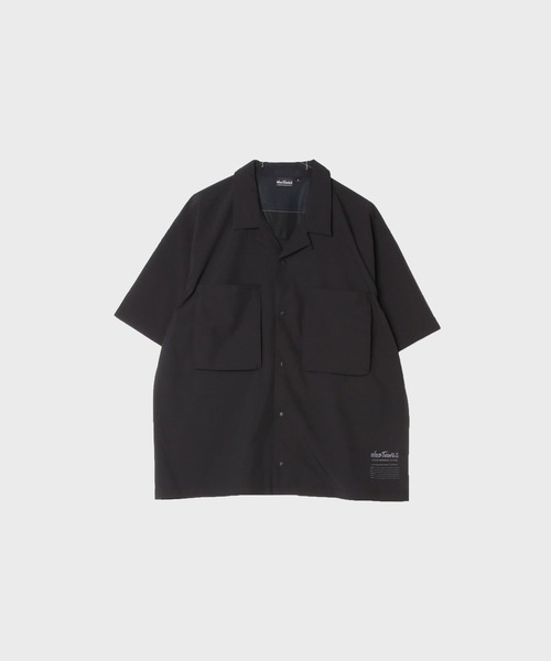 WILD THINGS(ワイルドシングス)の「WILD THINGS / OPEN COLLAR POCKET SHIRT / WT26041AD(シャツ/ブラウス・メンズ・ブラック・M)」の1枚目の写真