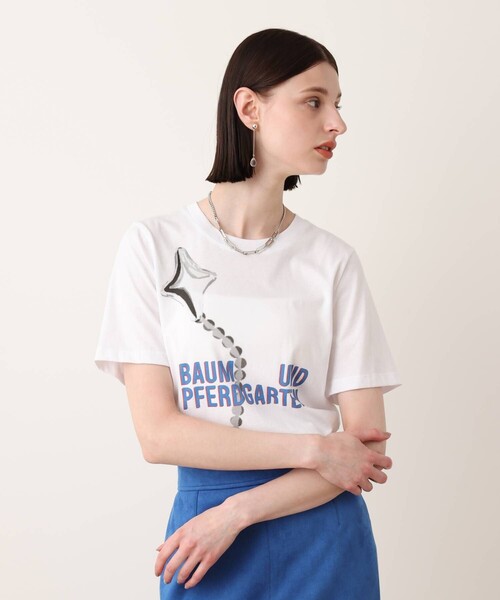 allureville(アルアバイル)の「【BAUM UND PFERDGARTEN(バウムアンドヘルガーデン)】BALLON T-SHIRTS(Tシャツ/カットソー・レディース・ホワイト/ライトブルー・0)」の5枚目の写真