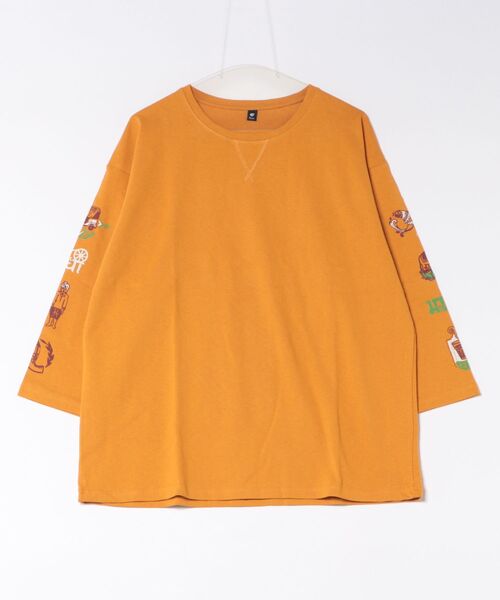 チャイハネ(チャイハネ)の「【チャイハネ】ヒンディカナメンズTシャツ(Tシャツ/カットソー・メンズ・ホワイト/ブラック/マスタード・FREE)」の1枚目の写真