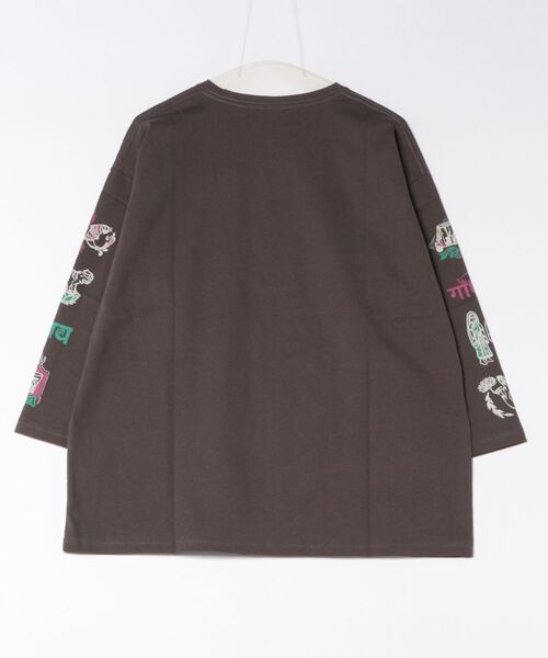 チャイハネ(チャイハネ)の「【チャイハネ】ヒンディカナメンズTシャツ(Tシャツ/カットソー・メンズ・ホワイト/ブラック/マスタード・FREE)」の4枚目の写真